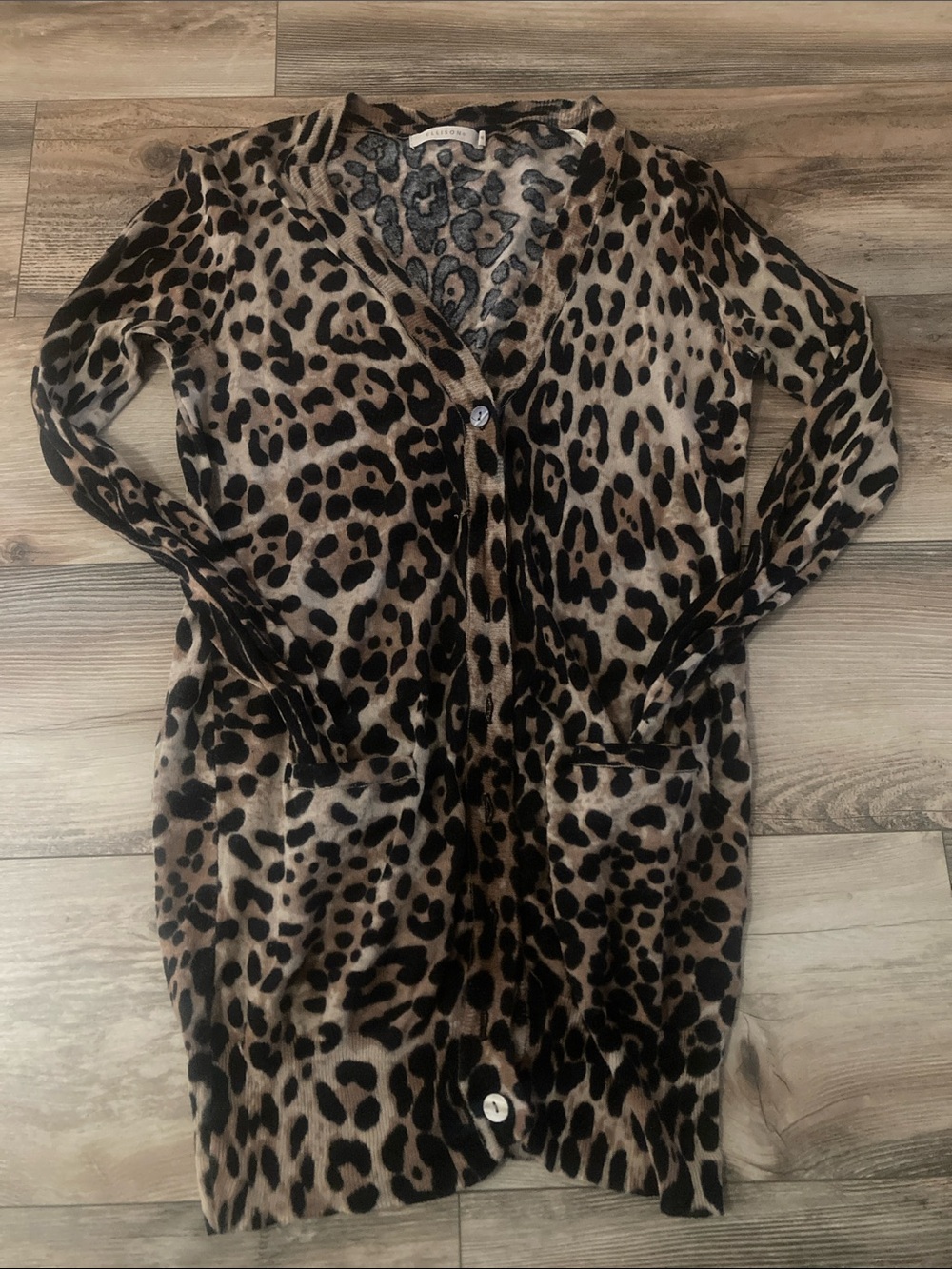 Ellison Animal Print Cardigan Women’s Size M